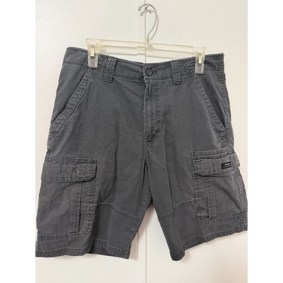Wrangler Other - Wrangler Mens Y2K Thick Cargo Black Relaxed Utility Zip Fly‎ Outdoor 32